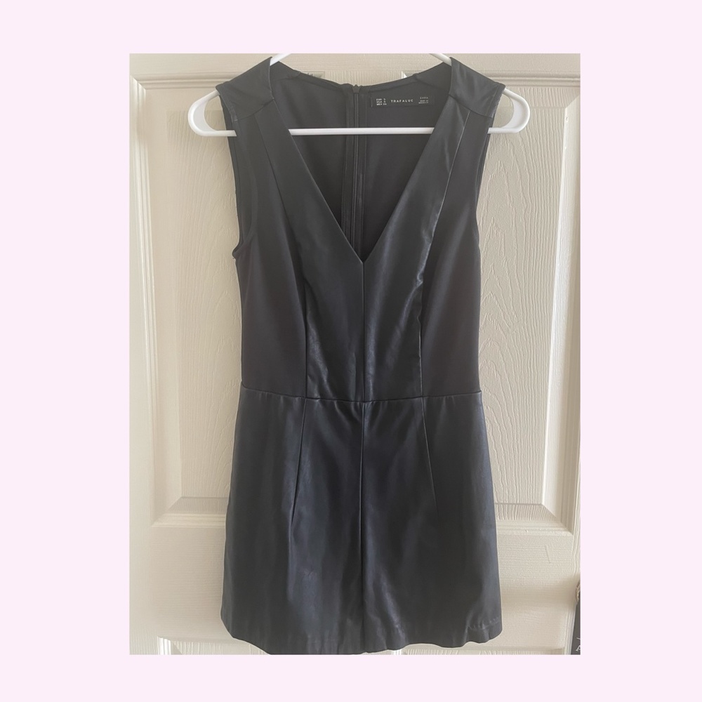 ZARA-Leather Jumpsuit